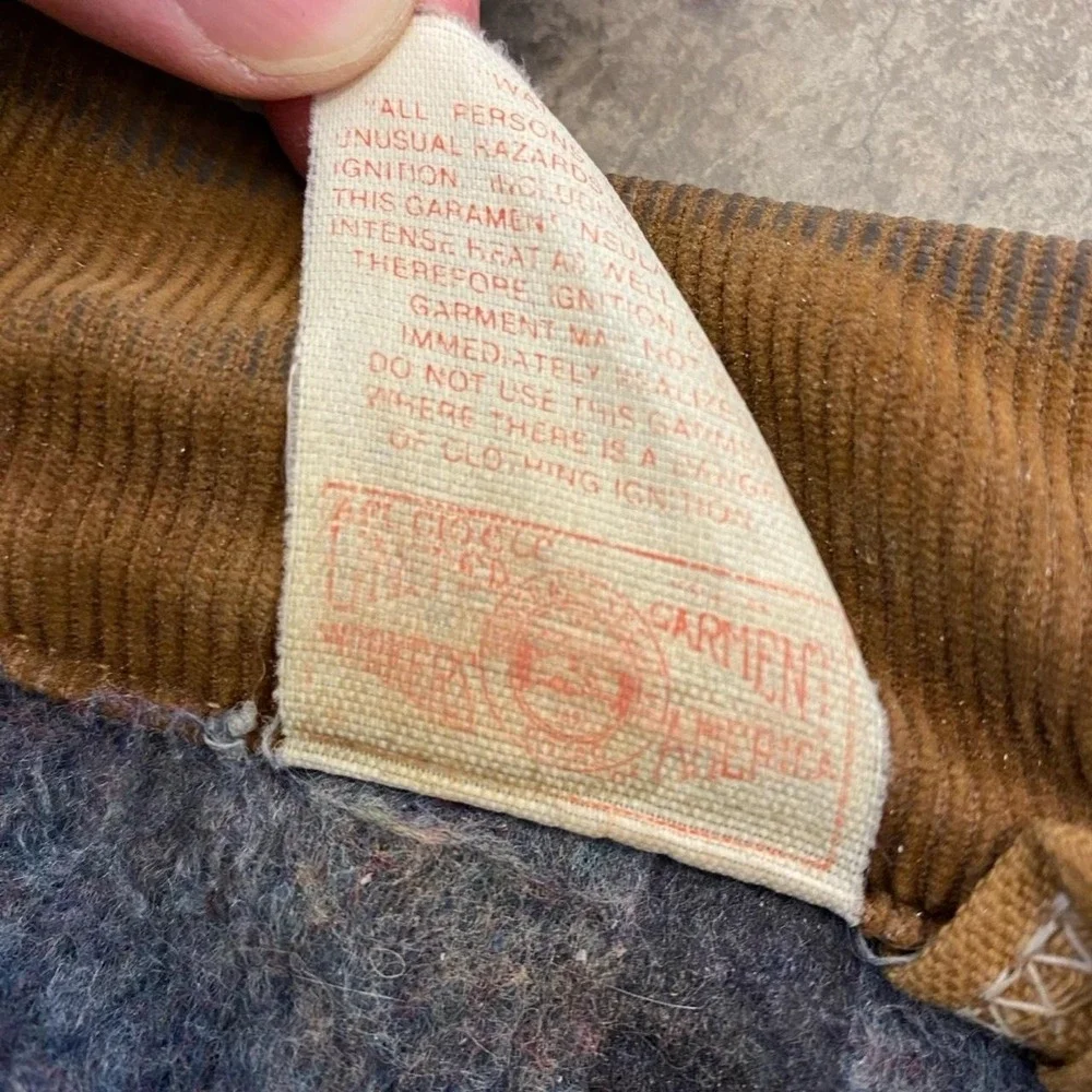Vintage Carhartt Jacket 6BLC Men's Blanket Lined Chore Coat Made in USA Size L